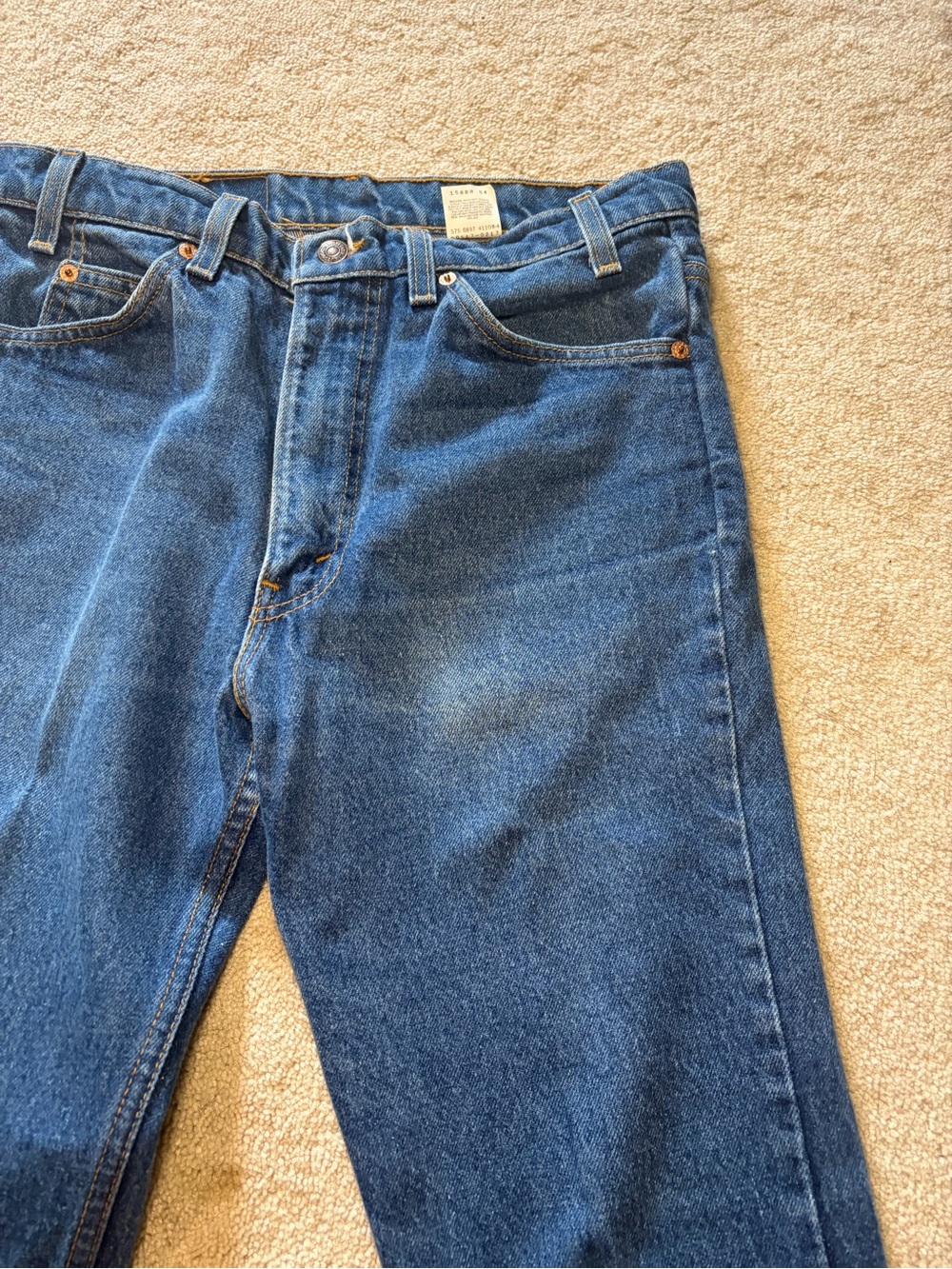 Vintage 90s Levi's 517 Orange Tab Bootcut Jeans Made in USA 33x30